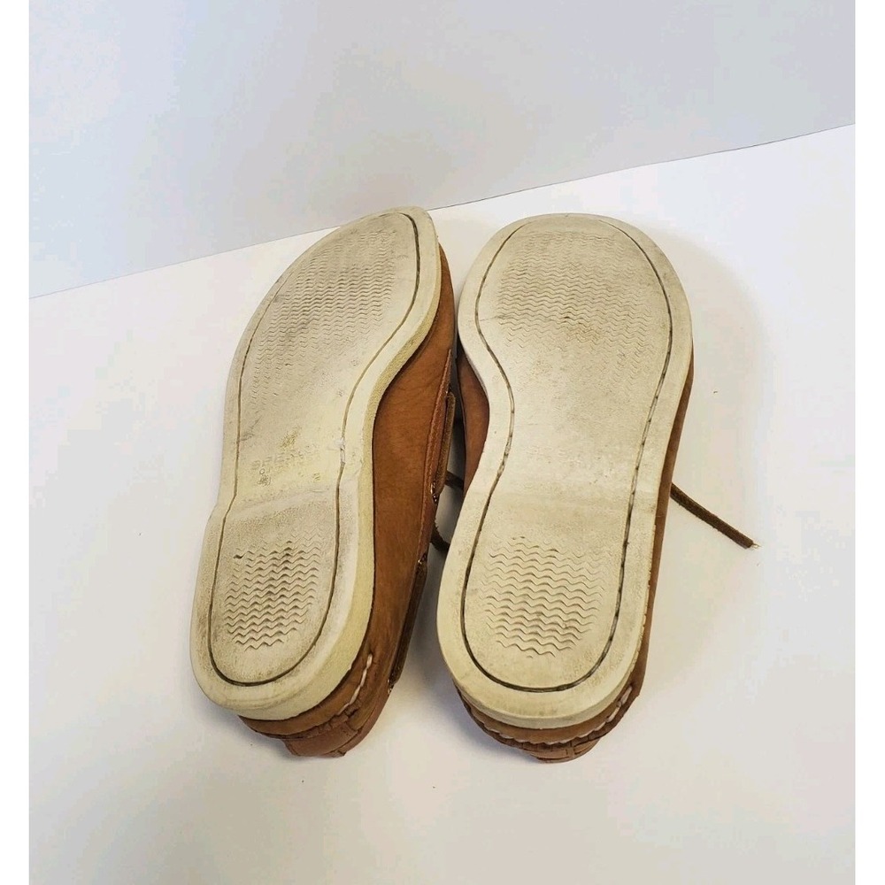 Sperry Gold Cup Boat Shoes Men's 8.5 Tan Brown Leather 2-Eye Top Sider - Picture 12 of 12